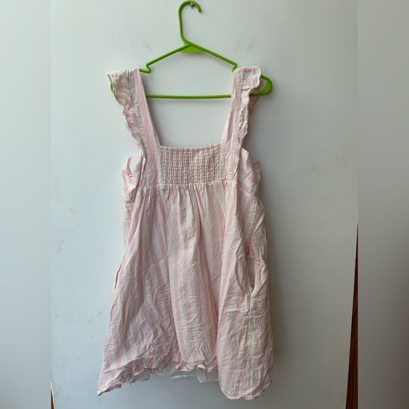Draper James Maddie Babydoll Dress in Pink Cabana Stripe - Picture 9 of 10